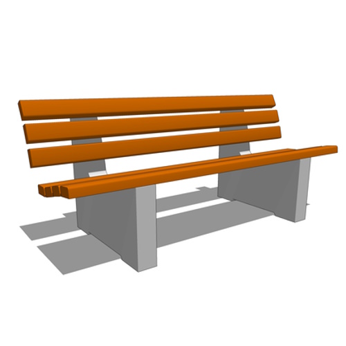 Benches: Bench With Back 5