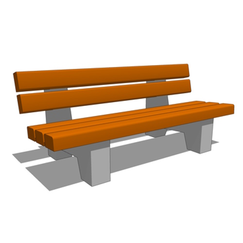 Benches: Bench - 71 Inches, w/ Back