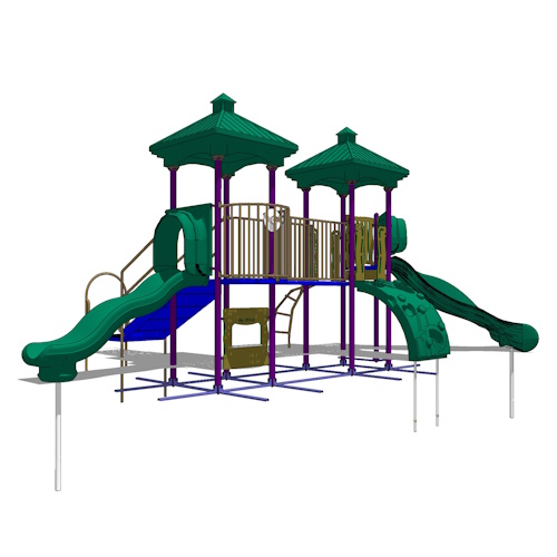 Play Structure: 10 Play Point Structure, 18 mo. – 12 yrs