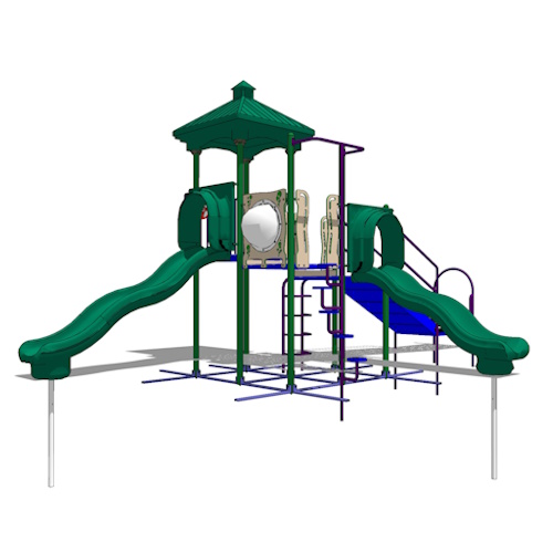 Play Structure: 8 Play Point Structure, 18 mo. – 12 yrs