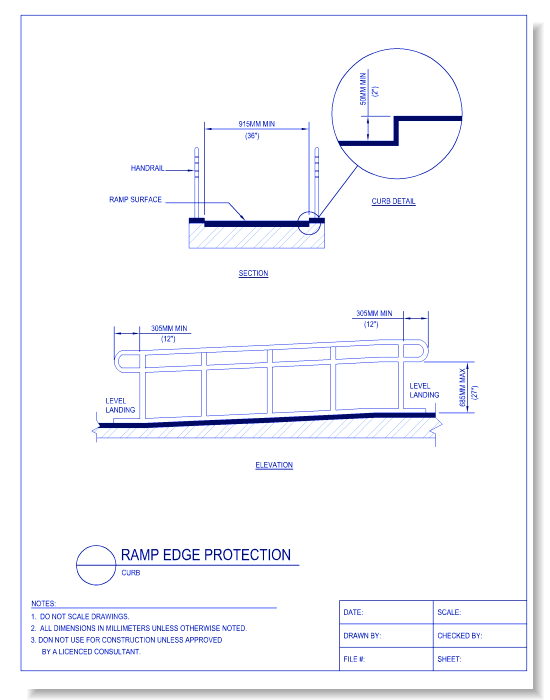 Ramp Edge Protection - Curb