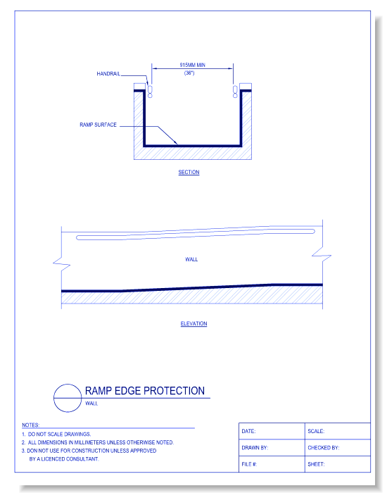 Ramp Edge Protection - Wall