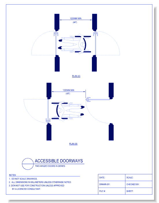 Accessible Doorways - Two Hinged Doors in Series