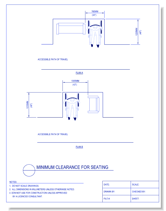 MInch Clearance for Seating