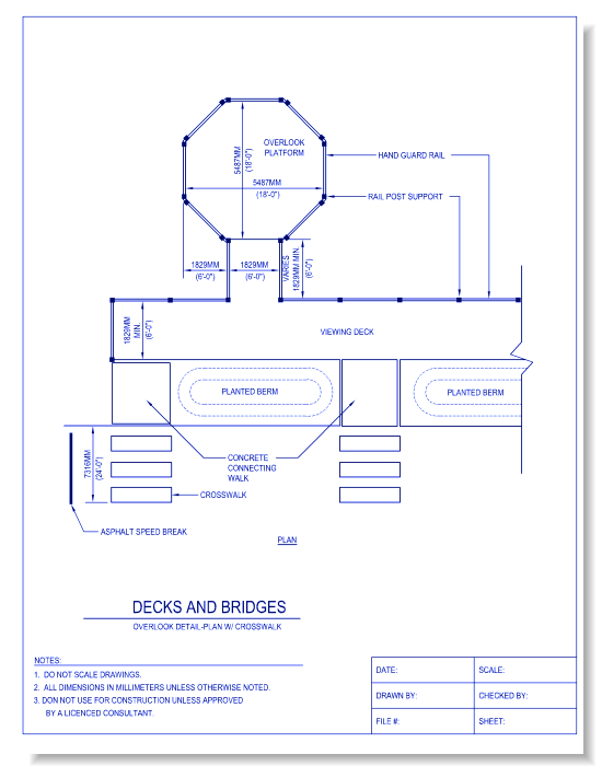 Overlook Detail-Plan w/ Crosswalk