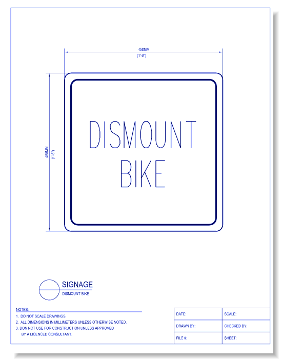 Dismount Bike