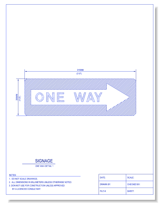 One Way - Detail 1