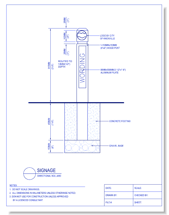 Directional Bollard