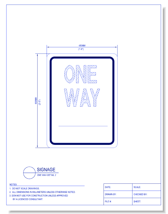One Way - Detail 2