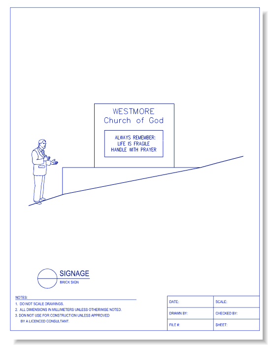 Primary Directional Sign - Detail 1