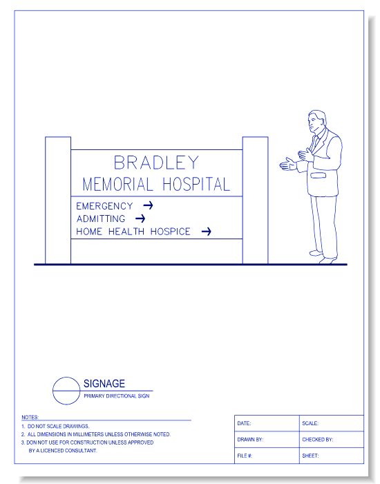 Primary Directional Sign - Detail 2