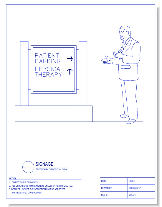 Secondary Directional Sign - Detail 3