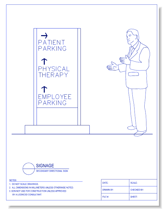 Secondary Directional Sign - Detail 4