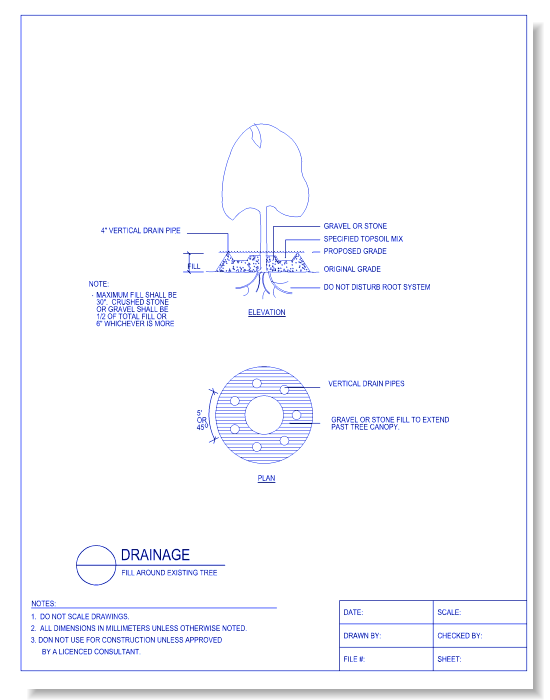 Fill Around Existing Tree