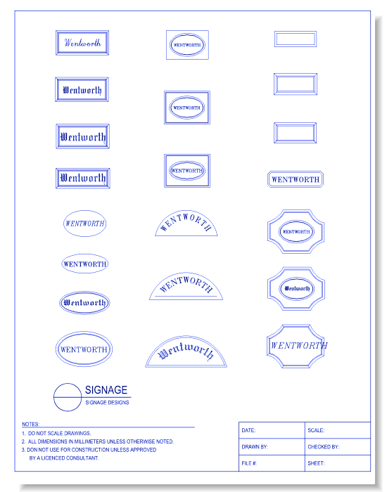 Subdivision Entrance - Signage Designs 1