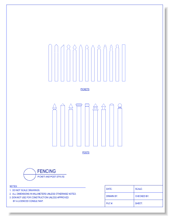 Picket and Post Styles