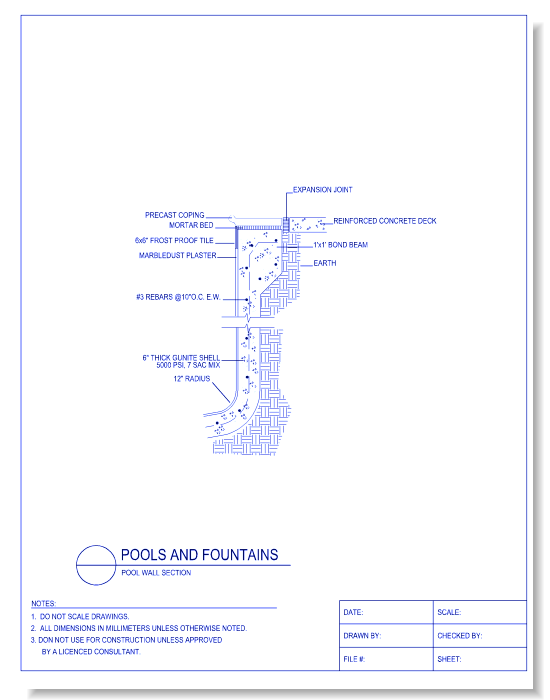 Pool Wall Section