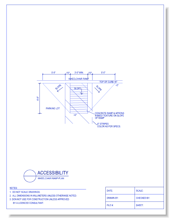 Wheelchair Ramp - Plan