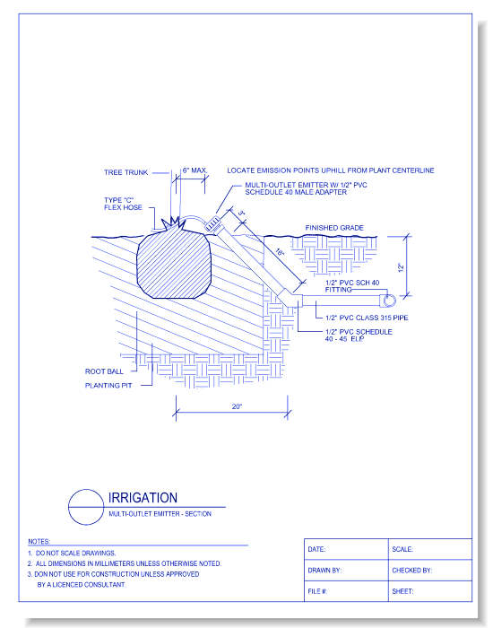Multi-Outlet Emitter - Section