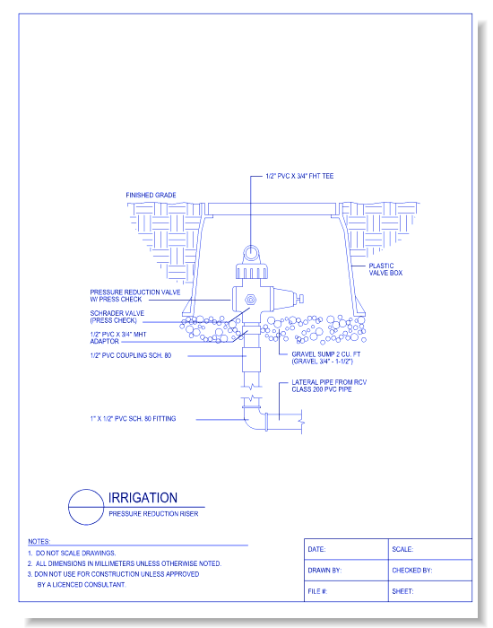 Pressure Reduction Riser
