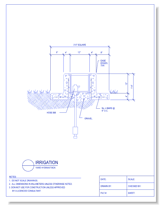 Yard Hydrant Box