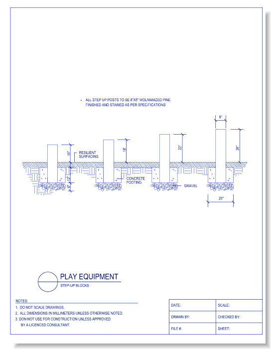 Outdoor Fitness Equipment - Step-Up Blocks