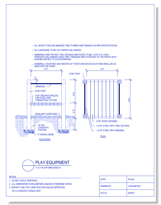 4 Ft. X 5 Ft. Platform Module
