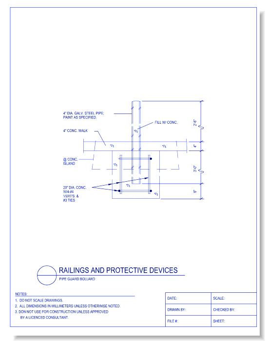 Pipe Guard Bollard
