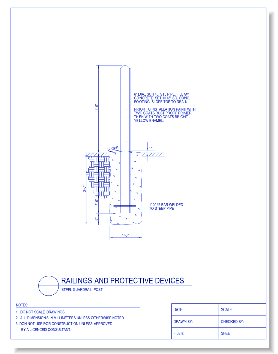 Steel Guardrail Post