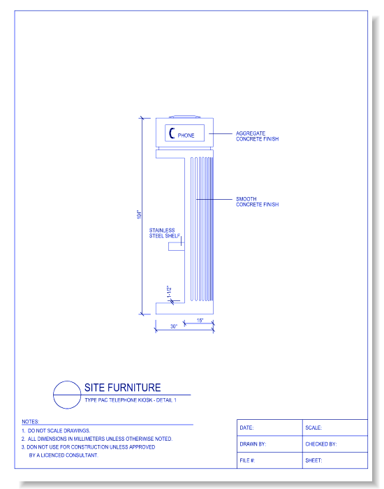 Telephone Kiosk Type PAC  - Detail 1
