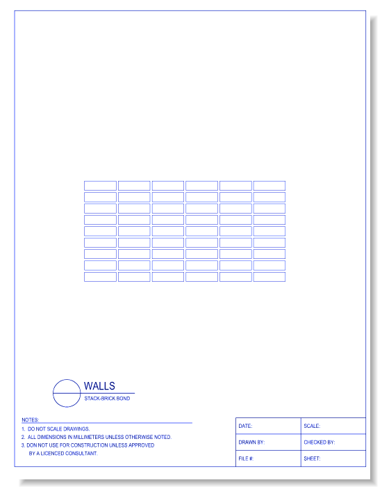 Stack-Brick Bond