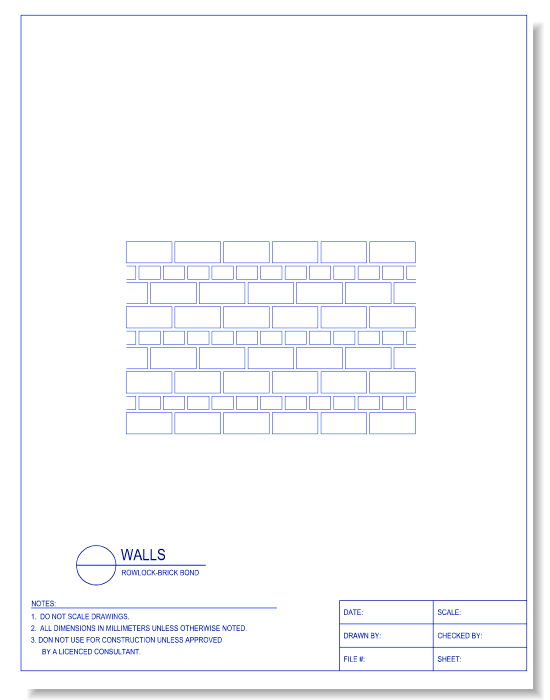 Rowlock-Brick Bond