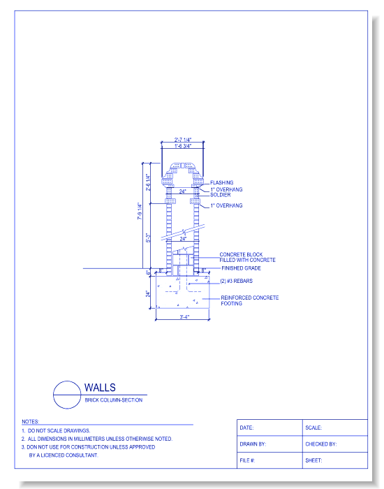 Brick Column - Section