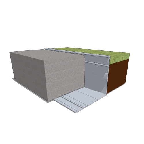 Edging for Pavers over Concrete Roof  CAD Files GE-1