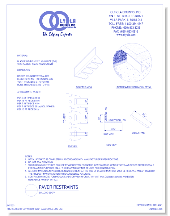 Bulldog-Edg™ - 1 3/4" High Extra Thick Construction for Rugged Installations