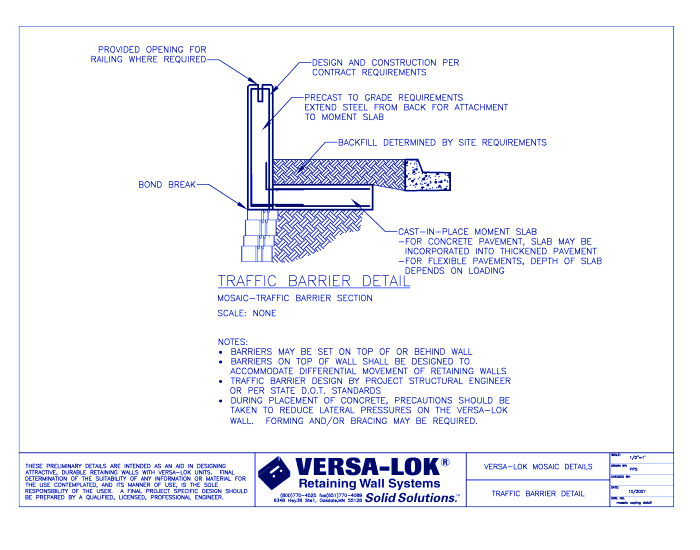 Traffic Barrier Detail
