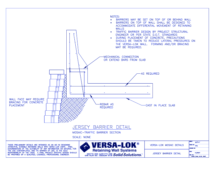 Jersey Barrier Detail II