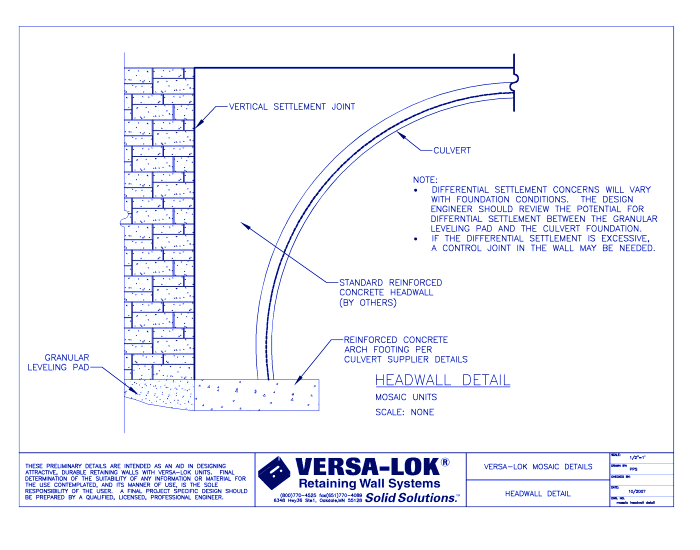 Headwall Detail