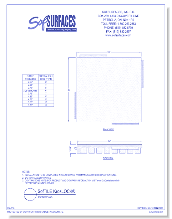 SofTILE KrosLOCK®: SofTILE 3.25 In. DuraSafe