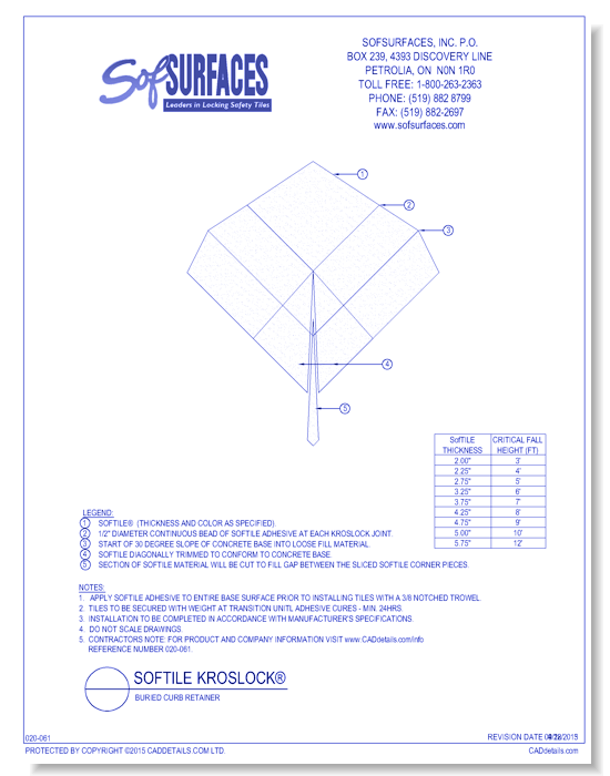 SofTILE KrosLOCK®: SofTILE Transitioning into Loose Fill-Corner