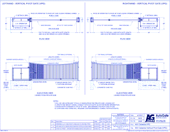 400 Catawba Vertical Pivot Gate (VPG)