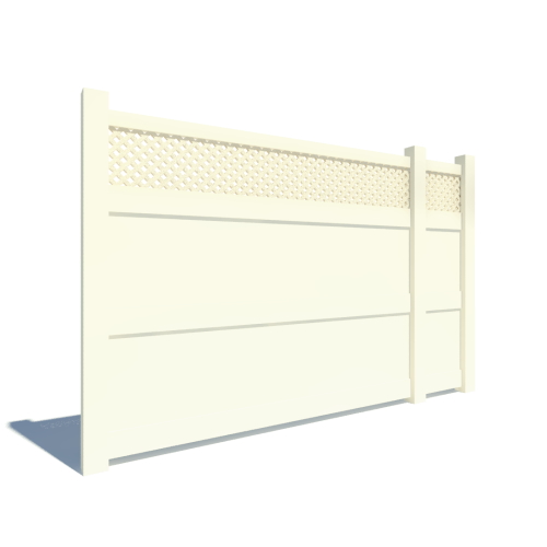 Bufftech: Galveston Smooth Gates With Lattice & Victorian Accent