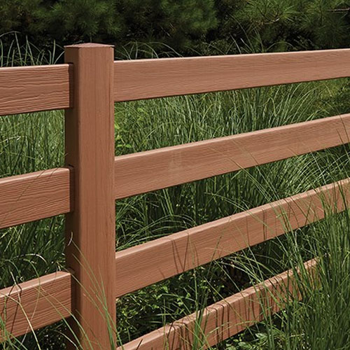 CAD Drawings BIM Models CertainTeed Fence, Rail and Deck Systems Post & Rail CertaGrain® Fencing