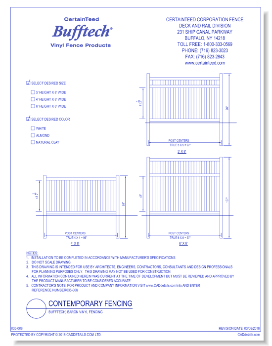 Bufftech: Norwalk Vinyl Fence