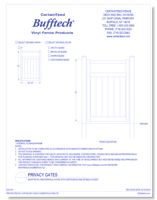 Bufftech: Chesterfield Gates With CertaGrain And Spindle Accent