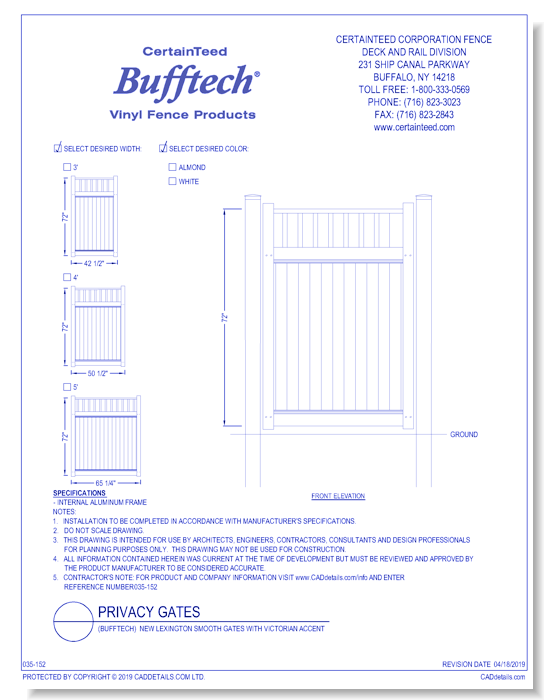 Bufftech: New Lexington Smooth Gates With Victorian Accent