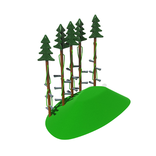 CAD Drawings BIM Models GameTime 6324 - Mesa 16 With Conifer Climbers