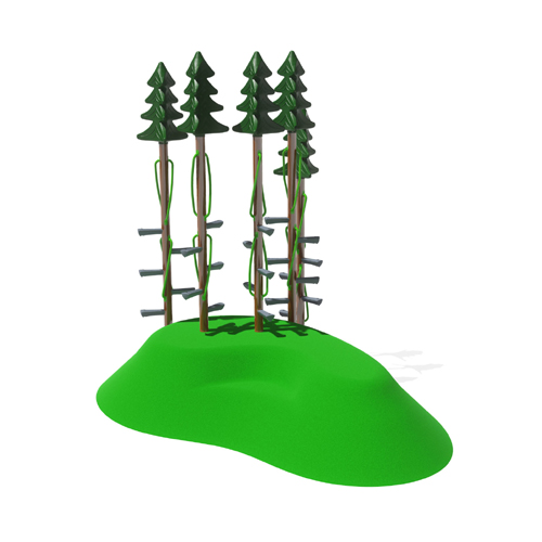 CAD Drawings BIM Models GameTime 6351 - Mesa 18 With Conifer Climbers