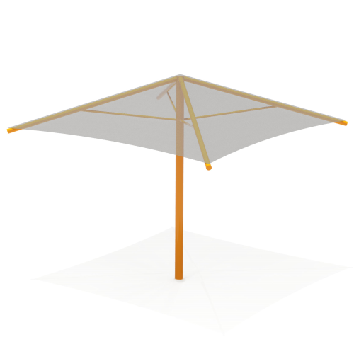 CAD Drawings BIM Models GameTime QRI110 - 12' x 12' x 8' Square Umbrella