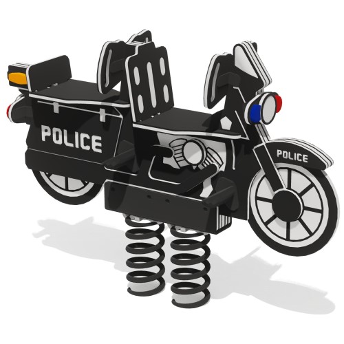 CAD Drawings BIM Models GameTime 6366I - Police Motor Spring Rider